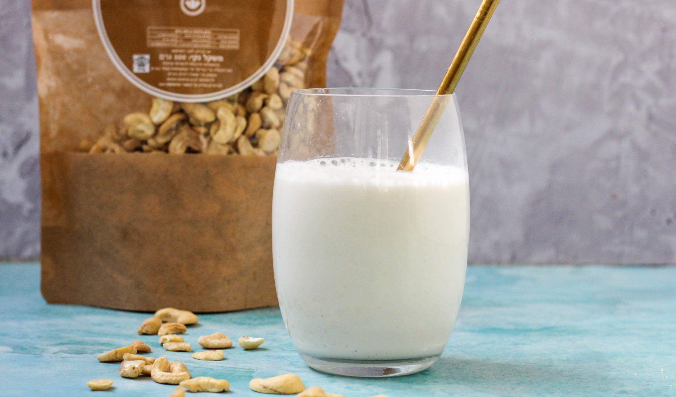 חלב קשיו טבעוני ב 2 רכיבים