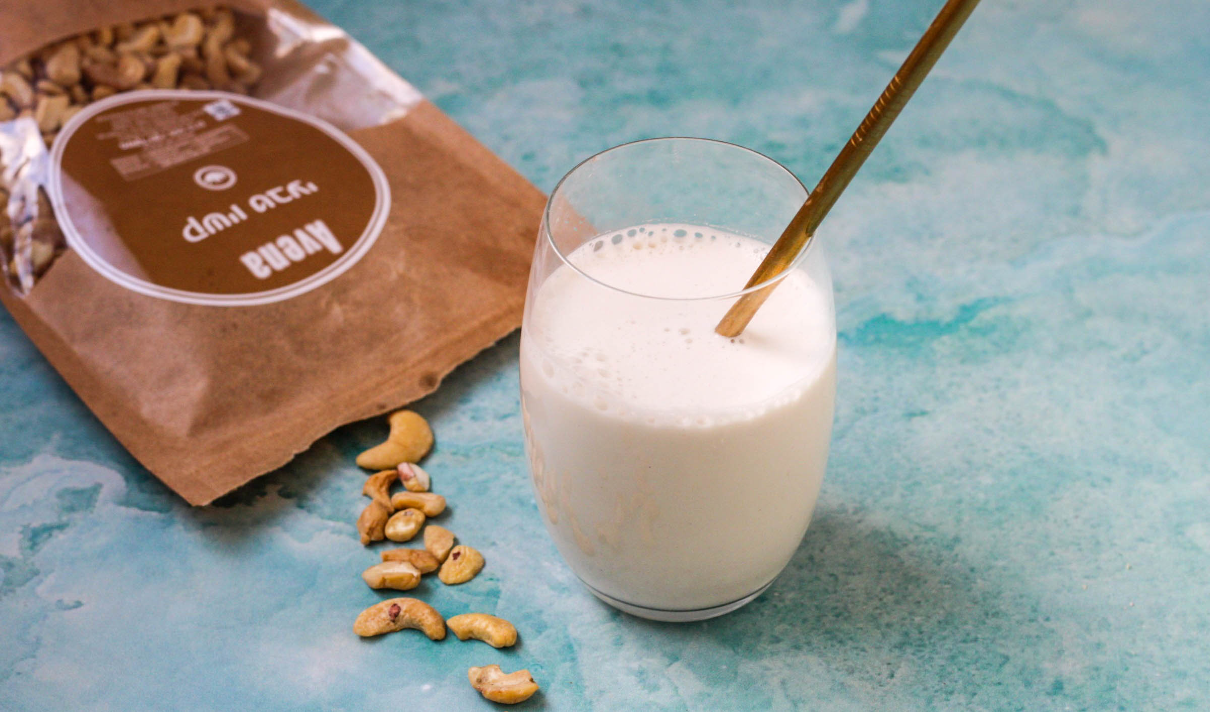 חלב קשיו טבעוני ב 2 רכיבים